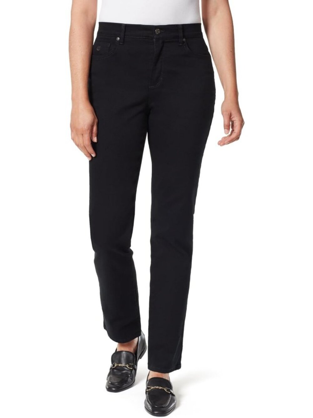 Classic Tapered Women's Jeans, High-Waisted Fit, Comfortable Denim Pants
